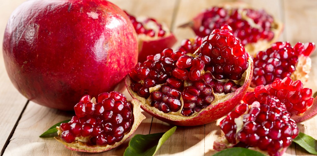 Pomegranate With Leafs