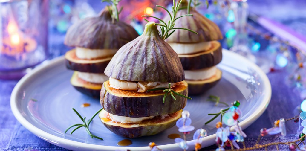 Fig,goat's cheese and honey for Christmas